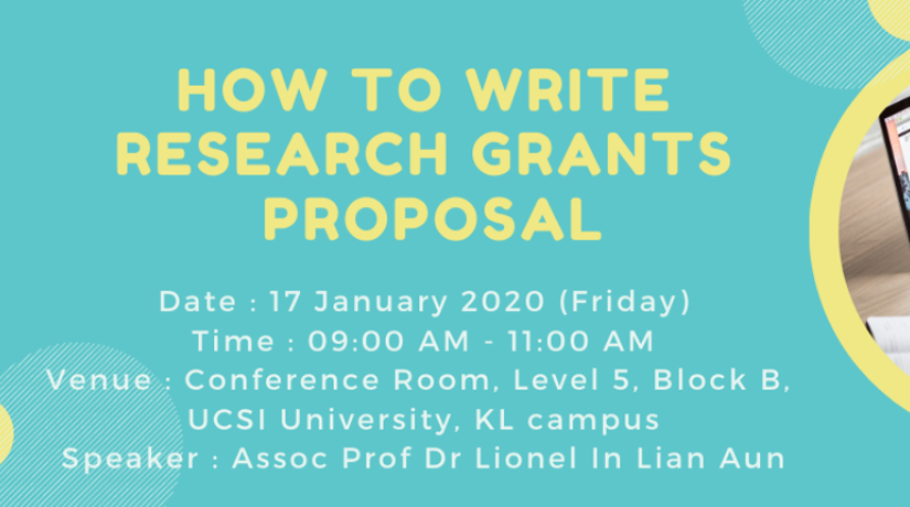 HOW TO WRITE RESEARCH GRANTS PROPOSAL