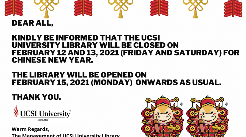 Closure Notice - Chinese New Year