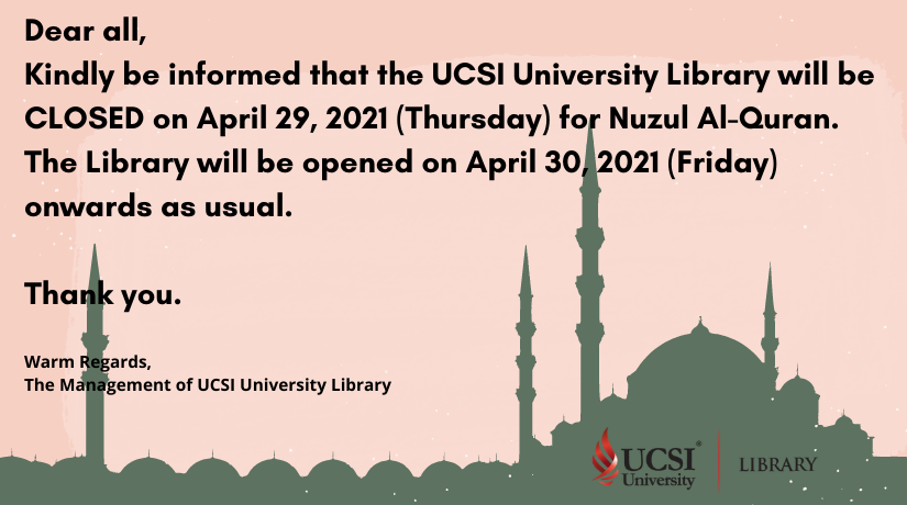 Closure Notice Nuzul Al Quran